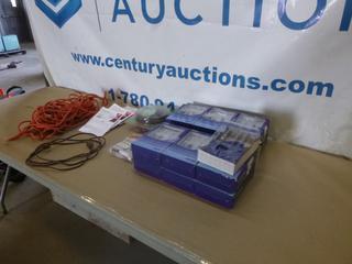 Qty of Music Cable, (1) 49.2 Ft. Thermostat Wire, (4) Temperature Monitor, (1) Cable Parallel, (2) Extension Cords (D2)
