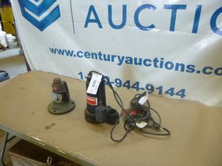 (1) Morse-Starrett Cable Cutter, (1) Dayton Sump Pump *Note: Working Condition Unknown* (Y31)