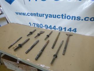 Qty of Assorted Impact Jack Hammer Bits w/ Tool Box (Y31)