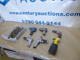 Qty of Air Pneumatic Guns/Drills w/ Drill Bits (T21)