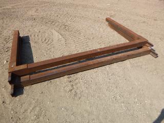 (2) Steel Hiboy Trailer Bunk Racks, 4 In. x 4 In. Square Tubing, Overall Dimensions 101 In. x 60 In.