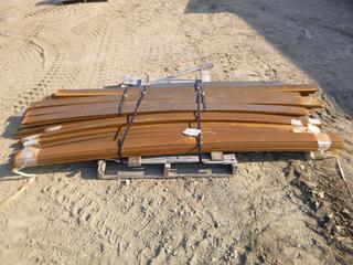 Qty of Metal Flat Bar, 8 Ft. x 4 In. x 1/4 In.  and 8 Ft. x 2 In. x 1/4 In. (YN-03)