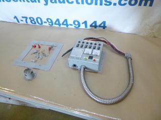 Emergency Generator Panel, Model 6-7500, 125 VAC, 30 Amp Max. Input, 15 Amp Max. Output (D2)