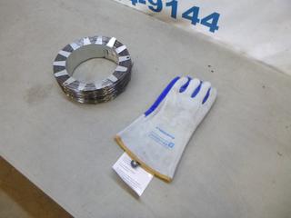 Lincoln Electric 5/64 In. (2.0mm) Self Shielded Cored Wire C/w (1) BlueShield Lined Back Gloves (Heat Resistant) (D-2)