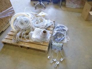 Qty of Hoses, Tapes, Chains w/ Clamps (OS)