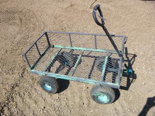 4-Wheel Caged Wagon, 37 In. x 20 In. x 21 In.