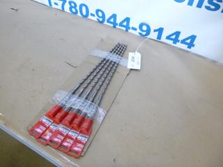 (5) Unused Milwaukee Concrete Hammer Drill Bits, SDS-MAX, 1/2 In. x 21 In., 48-20-3904 (D-2)