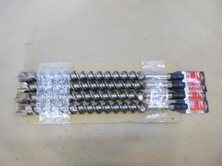 (4) Unused Milwaukee Concrete Hammer Drill Bits, SDS-MAX, 1 5/8 In. x 23 In., 48-20-3991 (D-2)