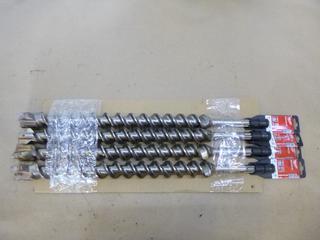 (4) Unused Milwaukee Concrete Hammer Drill Bits, SDS-MAX, 1 5/8 In. x 23 In., 48-20-3991 (D-2)
