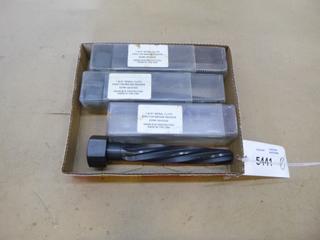 (3) Unused 1 5/16 In. Spiral Flute Erector Bridge Hole Reamer, EDP 125HX220 (E-2)