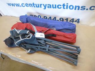 (3) Camping Chairs, (2) Unused w/ Bags, (1) Used (G-Wall)