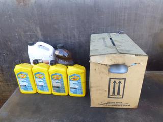 Qty of Assorted Automotive Fluids Includes Anti Freeze / Coolant, Diesel Conditioner, Transmission Fluid and Diesel Exhaust Fluid (OS)
