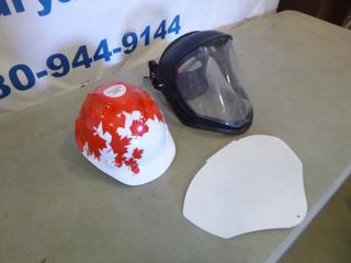Hard Hat w/ Bionic Face Shield C/w Extra Face Shield  (S12)
