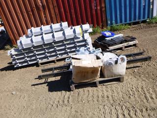 Qty of Assorted Channel Drains c/w Assorted Grating and Supports