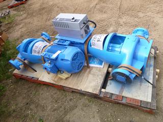 (2) Flo-Fab 880RI-4X4-12 Pump Split Coupled, 25 HP, 575/3/60, 4 In. Flanged Connections, Pump Mounted VFD 1261 GPM at 110FTH20 (YN-03)