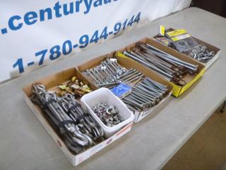 Qty of Assorted Wire Clamps, Wires, Foundation Bolts and Other Assorted Items (F-2)