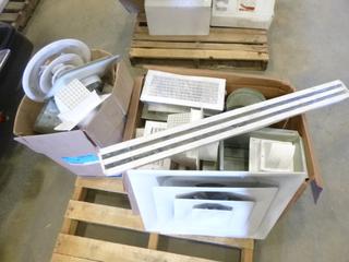 Qty of Assorted Fan and Vent Grills and Diffusers and Other Assorted Items