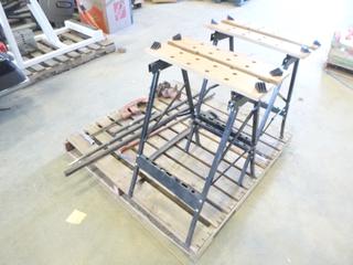(2)  Multipurpose Portable Workbenches,  Wrenches and Other Assorted Tools (OS)