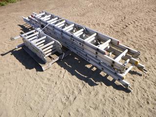Qty of Extension Ladders C/w Multimatic Folding  Ladder
