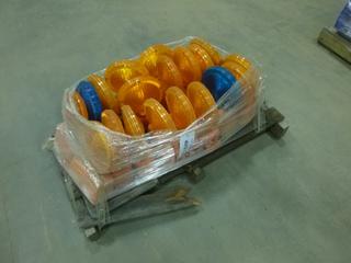 Qty of Road Side Barricade Caution Lights