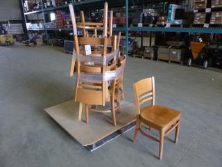 (8) Wood Chairs (Z)