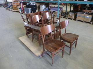 (10) Wood Chairs (Z)
