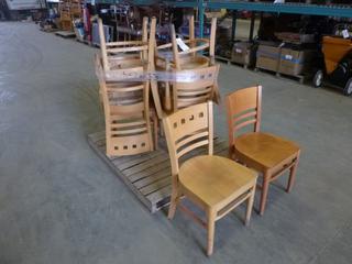 (8) Wood Chairs (Z)