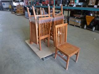(7) Wood Chairs (Z)