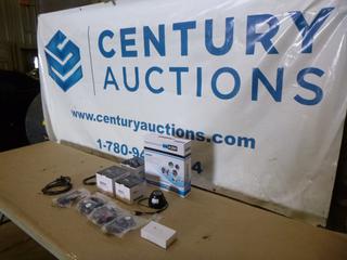 Security Video Recorder w/ (4) Security Cameras, Power Adaptor, 115VAC to 12VDC 3A (F-2)
