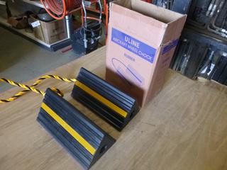 (1) Set Unused Uline Aircraft Wheel Chocks (C-2)