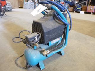 (1) Makita 2 HP, 2.6 Gallon Air Compressor w/ 1/4 In. Air Line (L21)