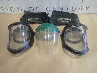 (2) Uvex And (1) Wilson Face Shields (0-3-2)