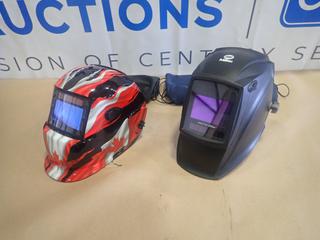 Miller Digital Elite Series Programmable Auto Darkening Welding Helmet And Powerweld Model TWH9855G6 Auto Darkening Welding Helmet (0-3-2)