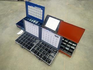 Qty Of (5) Storage Boxes C/w Electrical Supplies, Washers, Nuts, Bolts, Socket Set Screws And Cap Screws (A-2)