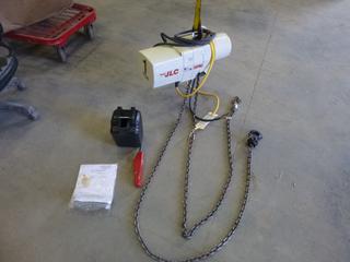 Unused Coffing 1 Ton JLC Vertical Hoist, Speed 16 FPM, 1 HP, Power Supply 575/3/60, 1.5A (W-3-3)