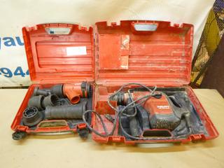 (1) Hilti TE 40-AVR Electric Combination Hammer Drill C/w (1) Hilti TE DRS-B Dust Removal System (E-1)