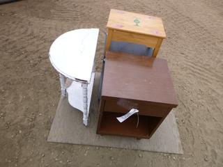(4) Accent Tables w/ Qty of Children's Books (K12)