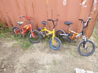 (1) Hot Wheels Kids Bike, (1) Safety 1st Kids Bike, (1) Kids Bike