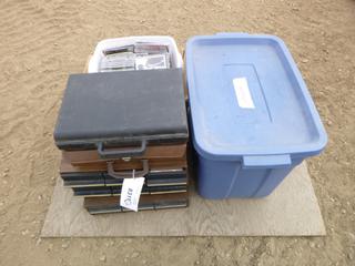Qty of Cassette and CD Collection w/ Storage Bins (NE Floor)