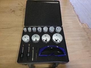 Unused Mastercraft 15-Piece Hole Saw Set w/ Case (F-1)