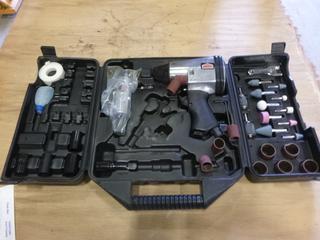 Jobmate 1/2 In. Impact Gun, C/w Case and Assorted Supplies Note: Incomplete Kit *  (E-2)
