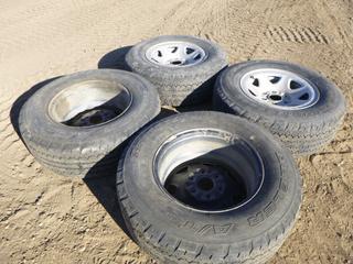 Bridgestone Dueler A/T Tires on Rims, Size LT265/70R17