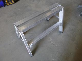 Sturdy Aluminum Sawhorse, 24 In. x 30 In., 300 Lb. Max. Capacity (M-1-1)