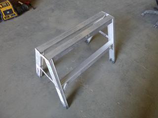 Sturdy Aluminum Sawhorse, 24 In. x 30 In., 300 Lb. Max. Capacity (M-1-1)