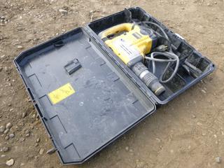 DeWalt Model D25602, 1 3/4 In. SDS Max Rotary Hammer C/w Hammer Bits and Case * Note: Working Condition Unknown*