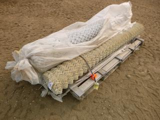 Approx. 160 Ft. of 2 In. x 9 Gauge x 96 In.  Vinyl Chain Link Seconds (YN-01)
