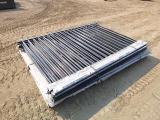 Approx. 64 Ft. of 6 Ft. High Ornamental Fence Panels * Note: Fence Bars are Damaged / Bent* (YN-01)