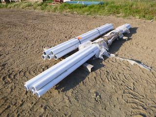 (5) 3 1/2 In. x 9 Ft. Powder Coated Posts Seconds, (6) 2 7/8 In. x 13 Ft. Powder Coated Posts Seconds (YN-01)