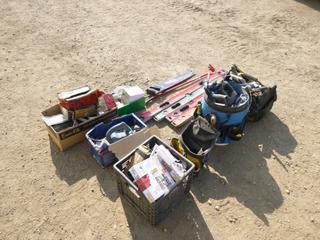 Qty of Misc. Items Includes Nails, Screws, Hand Saw, 3 1/4 In. Planer and Other Assorted Items (H)