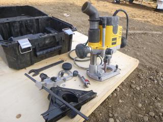 DeWalt DW621 Power Router w/ Case and Router Edge Guide, 2 HP, 8,000 - 24,000 RPM, 120V *Note: Working Condition Unknown * (E-1)